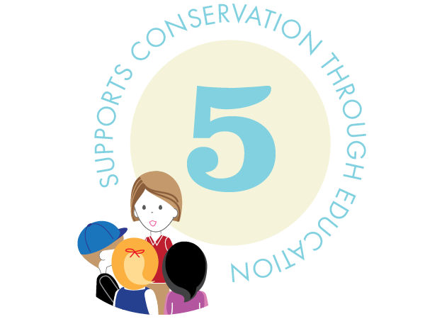 Support conservation through education