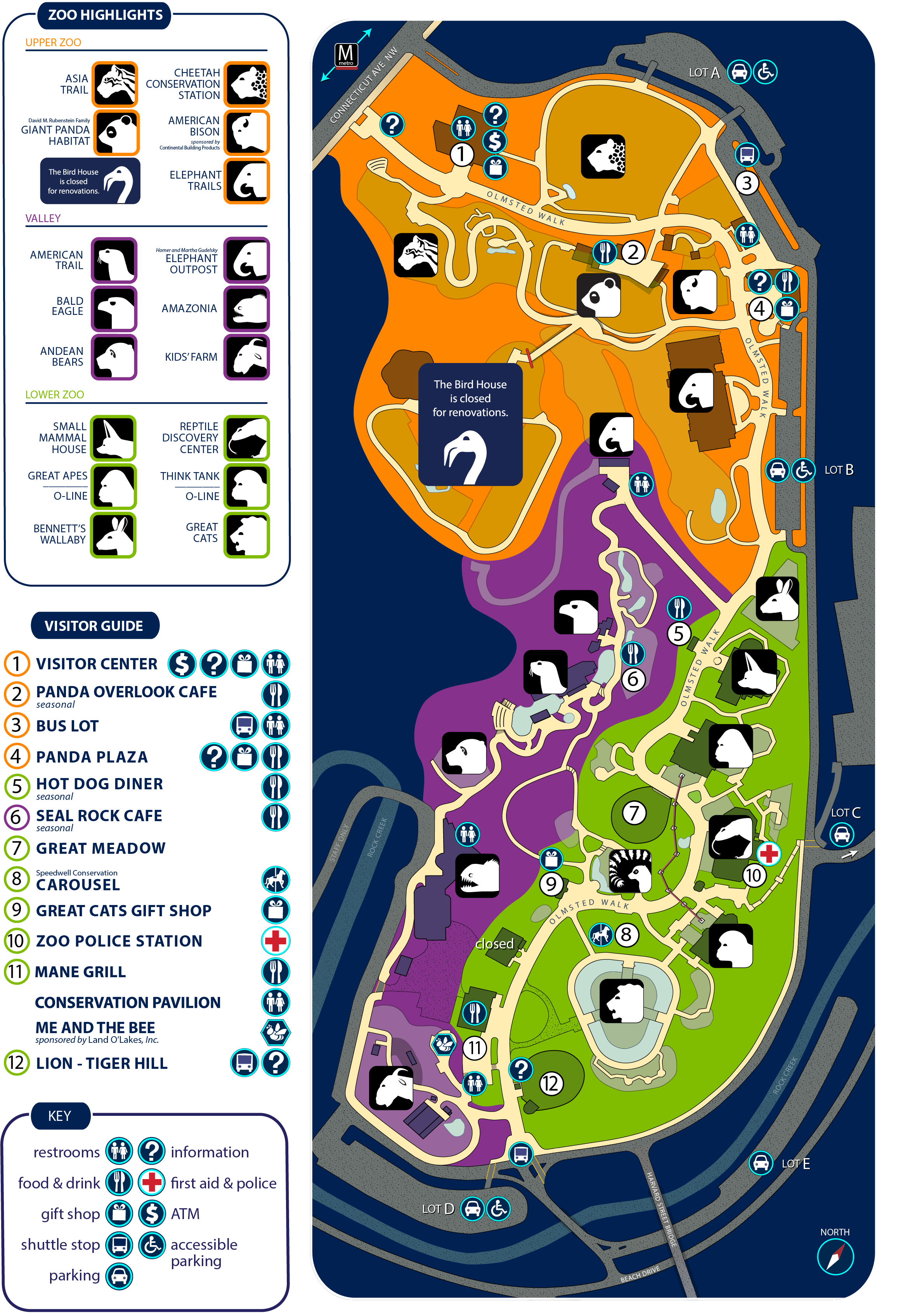 Zoo Map  Smithsonian's National Zoo