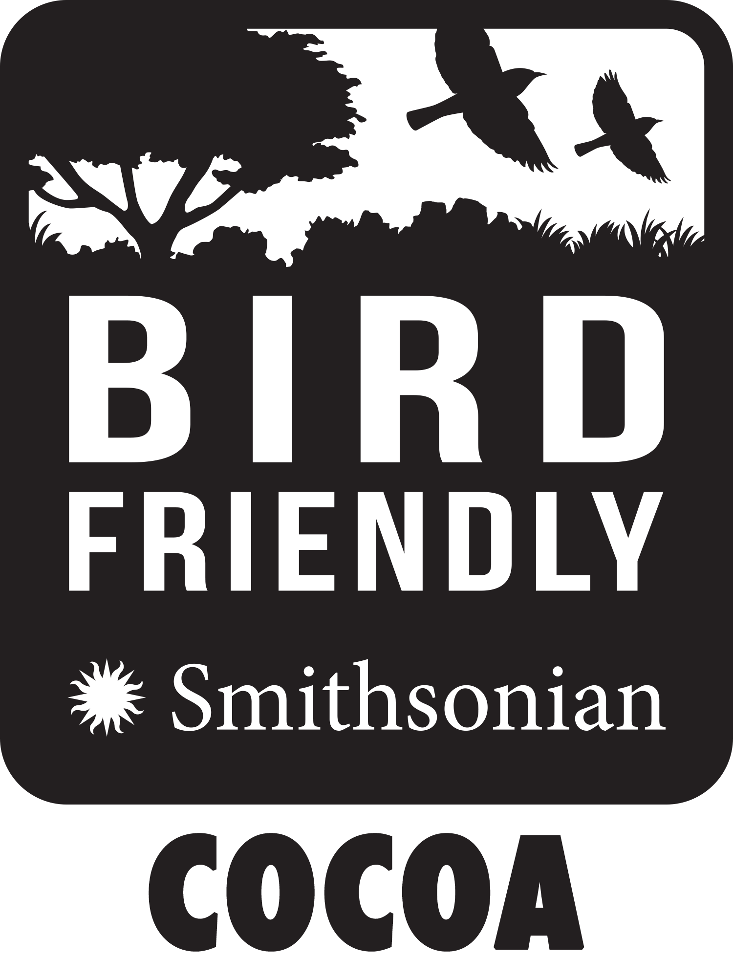 The Smithsonian Bird Friendly Cocoa Seal