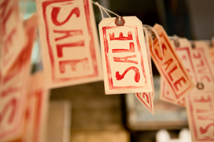 store sale tags