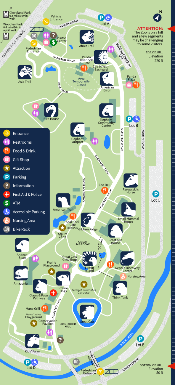 Zoo Map And Guides | Smithsonian's National Zoo And Conservation ...