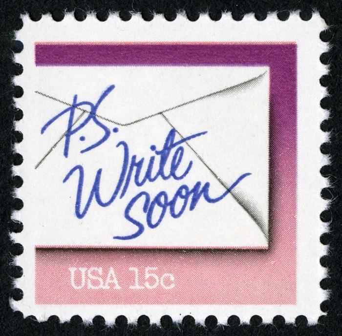 Write Soon Stamp from National Postal Museum