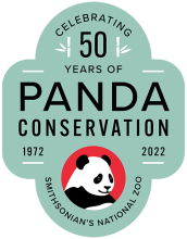 giant panda 50th anniversary seal