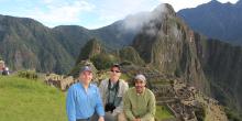 Craig Saffoe, Don Neiffer and Francisco Dallmeier at Machu Picchu