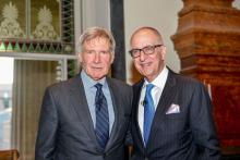 Harrison Ford and Smithsonian Secretary David Skorton