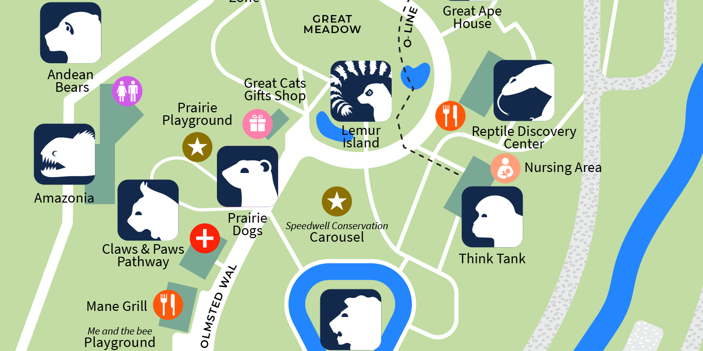 A portion of the Zoo map.