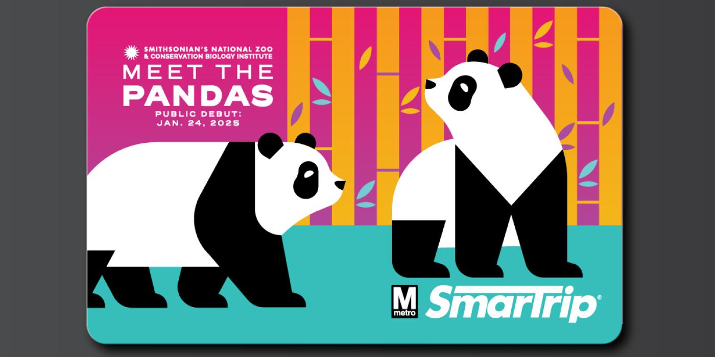 The Meet the Pandas SmartTrip card