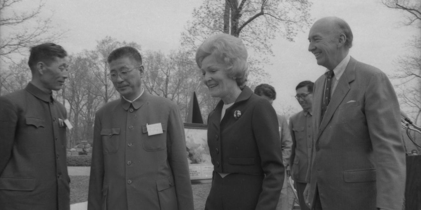 Pat Nixon on a visit to the Smithsonian's National Zoo