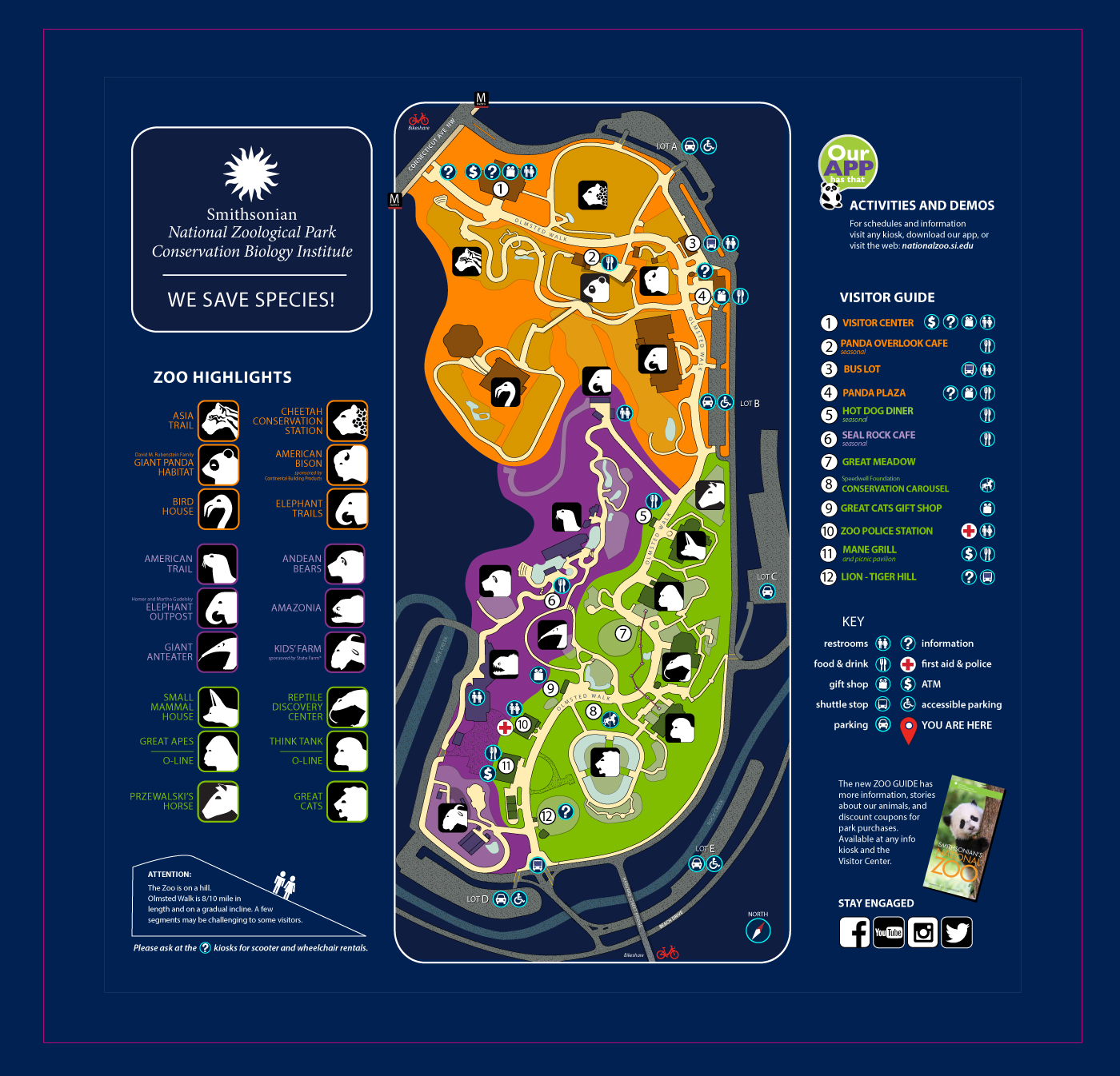 National Zoo Washington Dc Map Visiting the Smithsonian National Zoo | Free Tours by Foot